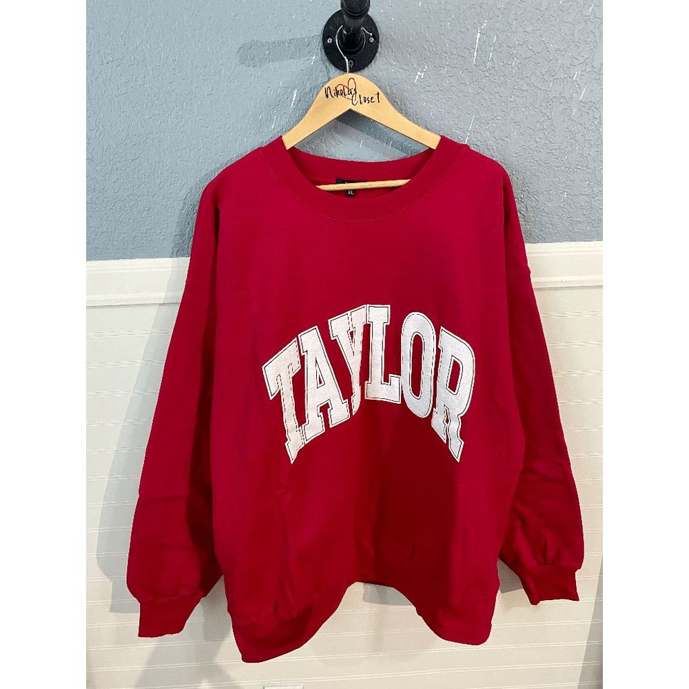 The Bar Red Taylor Varsity Sweatshirt - Picture 4 of 9